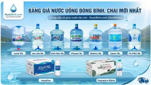 Bảng Giá Nước Uống Đóng Bình mới nhất