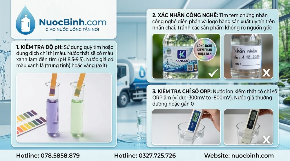 Cách nhận biết nước ion kiềm giả nhanh và chính xác